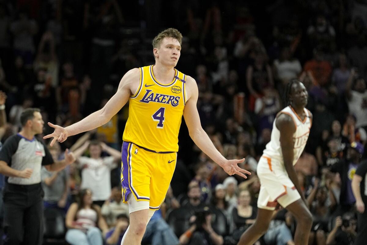 Rookie Dalton Knecht shows why the Lakers think they got a steal - Los  Angeles Times