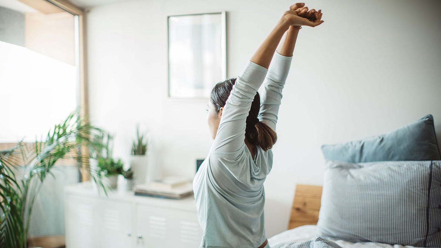 Make waking up your mindfulness practice.