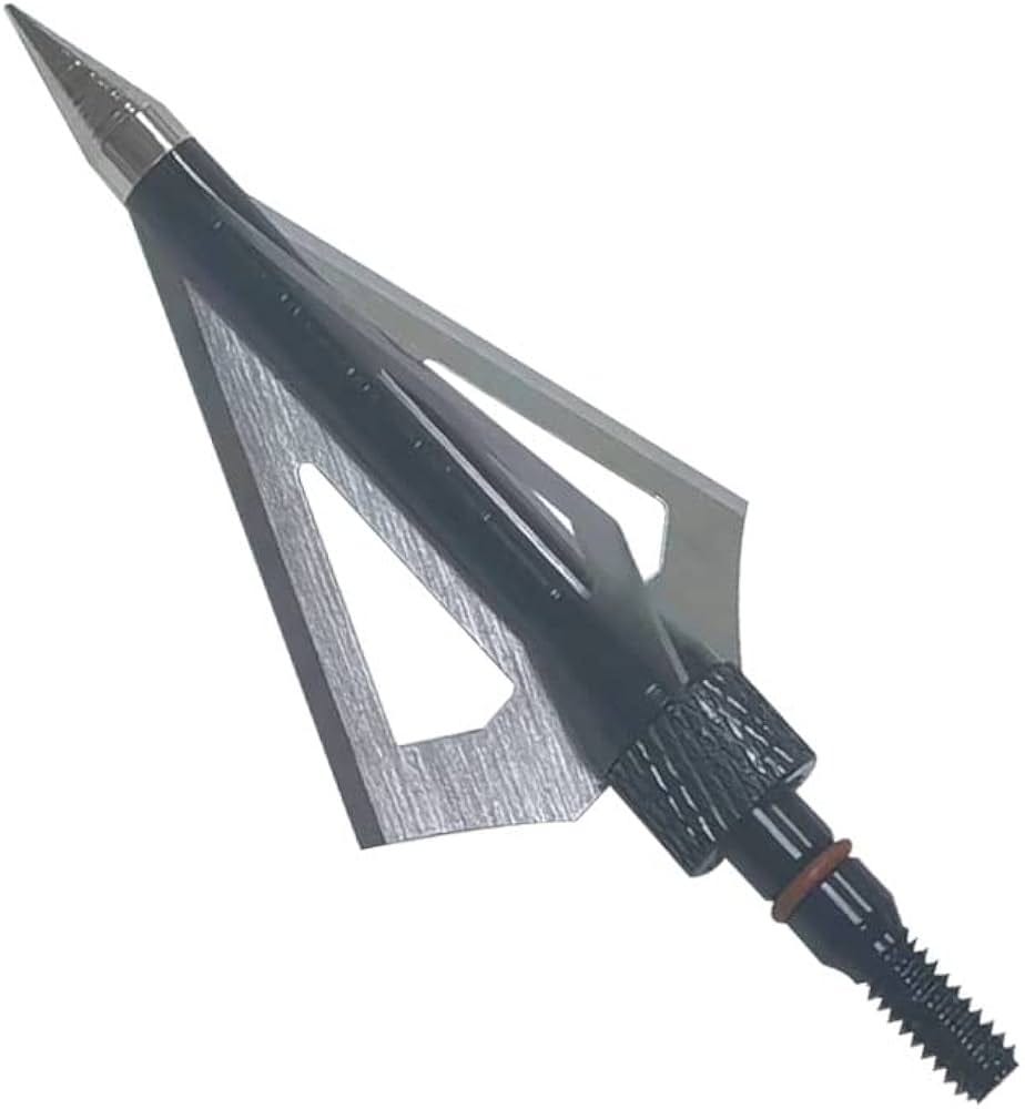 Amazon.com : EOOENOON Archery 3 Blades Hunting Broadheads 100 Grains  Screw-in Arrow Heads Arrow Tips Compatible with Crossbow and Compound Bow +  1 PK Broadhead Storage Case (12-Black) : Sports & Outdoors