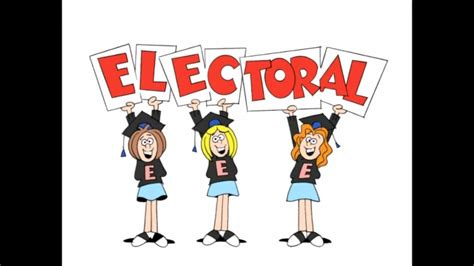 Schoolhouse Rock: College cheerleaders hold up signs spelling out "ELECTORAL"