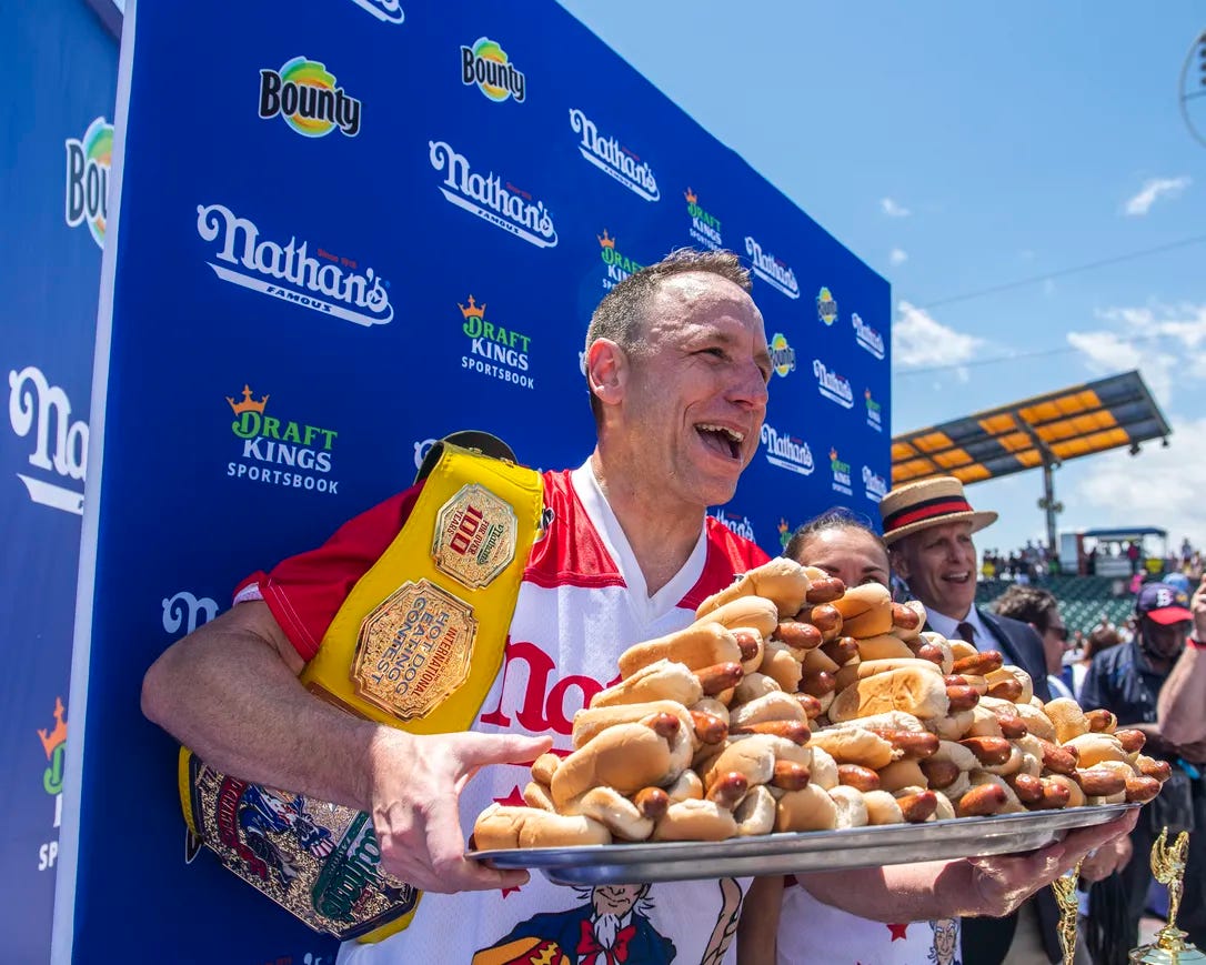 Nathan's Hot Dog Eating Contest odds: Reigning champion Joey Chestnut is  Mr. July 4 | The Star