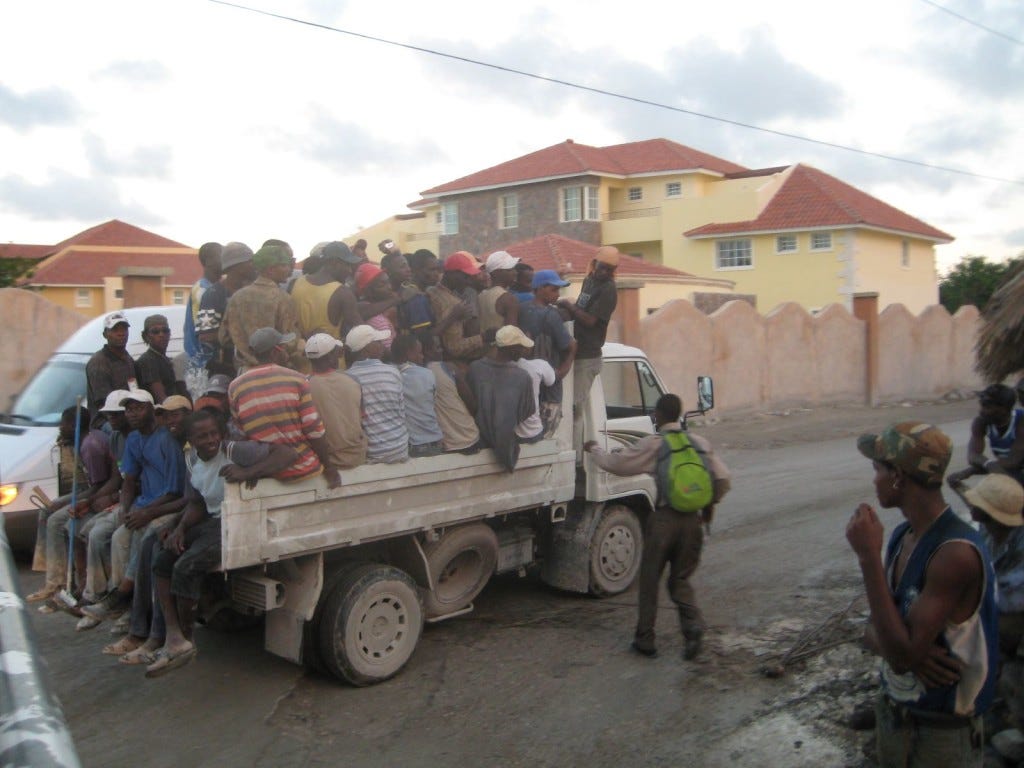 Richie Diesterheft from Chicago, IL, USA - One Too Many; 50+ Haitian Workers In Transit Haitian workers being transported in Macao, Punta Cana