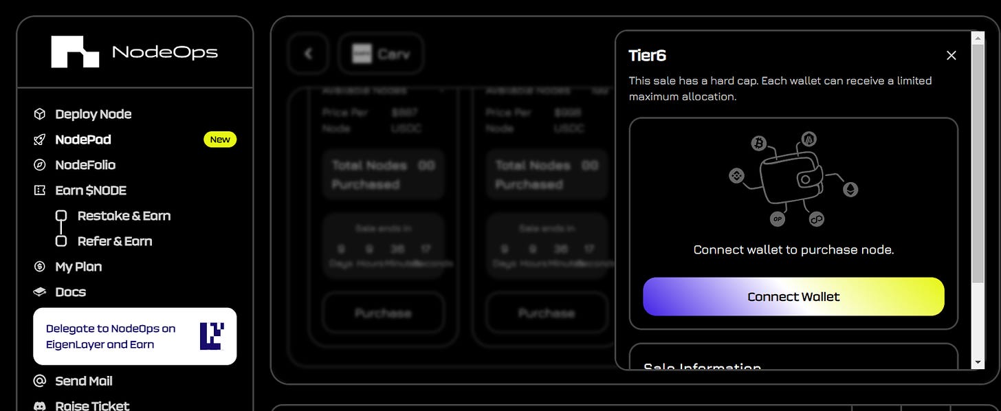 Buy and deploy nodes in one click on NodePad