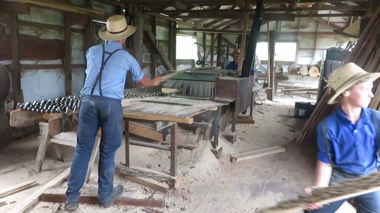 Inside an Amish Sawmill And How It Works | Lets Go Inside!!!!!!!! - YouTube