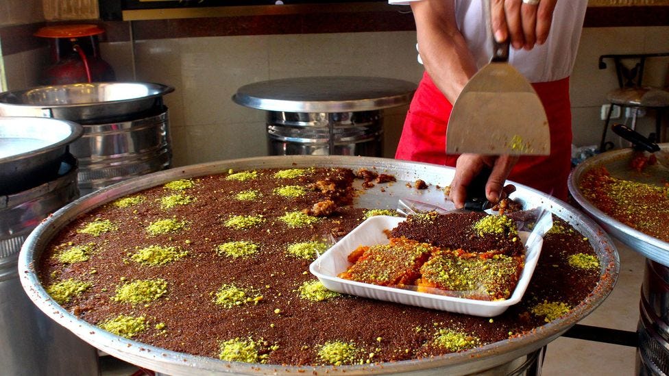 The Palestinian dessert few can enjoy - BBC Travel