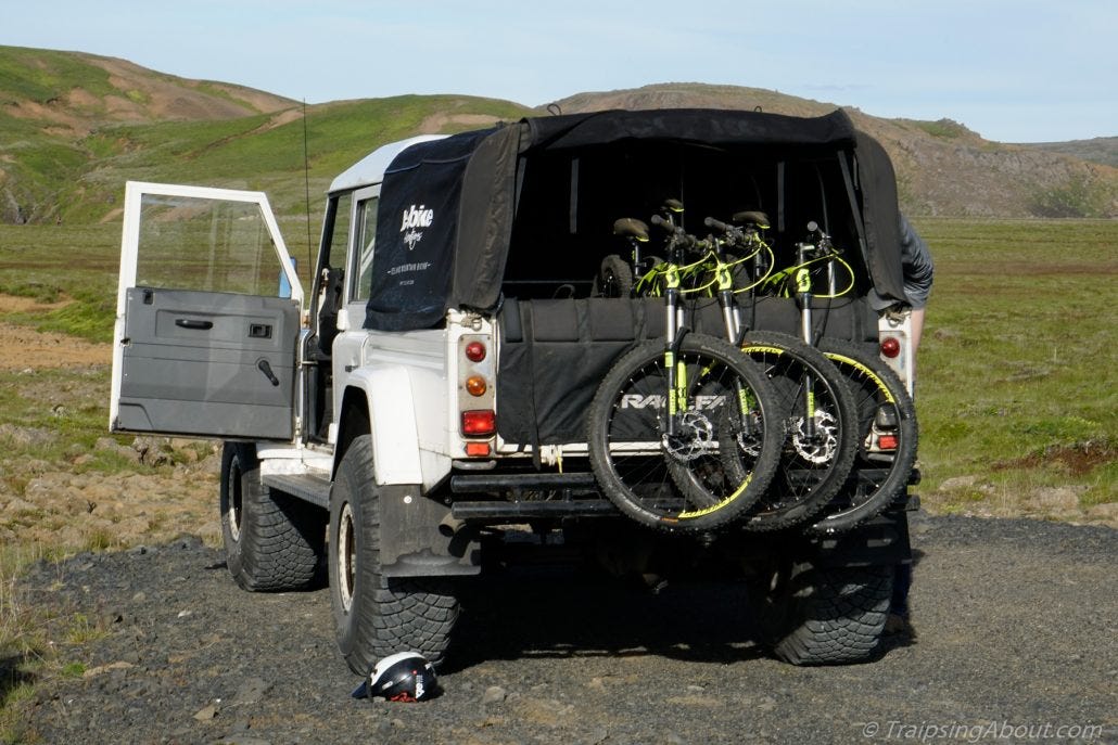 Trailhead start MTB Iceland