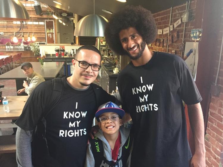 shaun king with colin kaepernick on racism nfl 2017