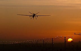 File:Reaper RPAS Aircraft Lands at Kandahar, Afghanistan MOD 45154678.jpg