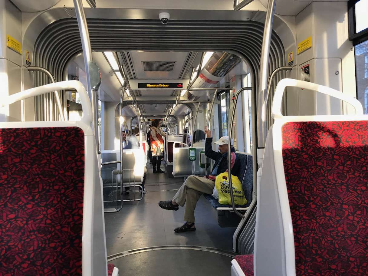 on a Toronto streetcar