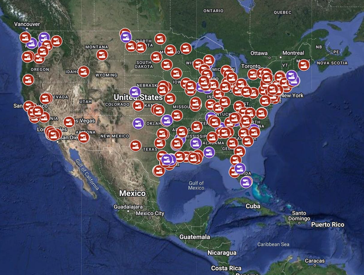 New map shows toxic chemical releases, fires and explosions occur every two  days on average across the U.S. — Coming Clean, Inc.