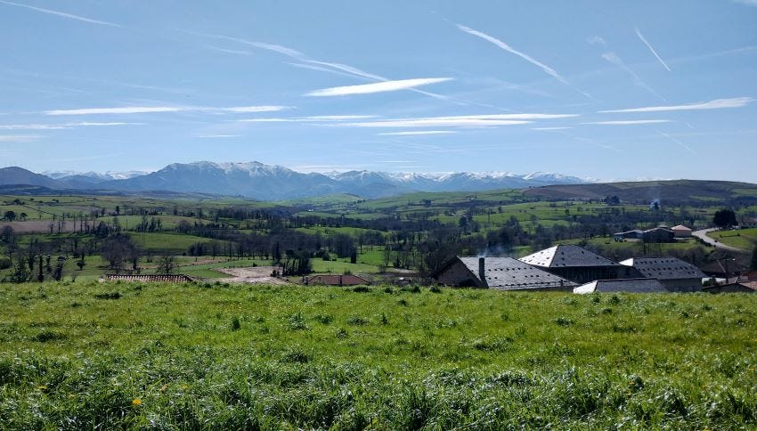Vistas desde La Pereda en el Camino Primitivo