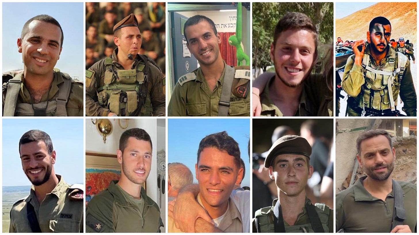 Ten Israeli soldiers – including a hero commander – were killed in the cunning ambush