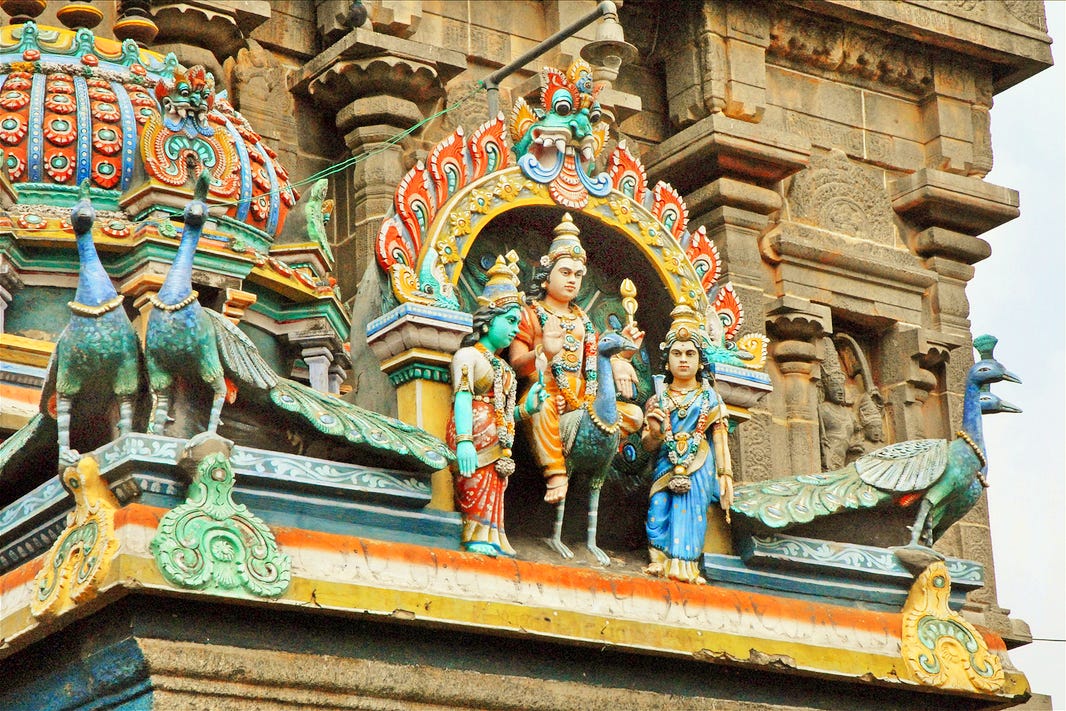 Murugan on the entrance