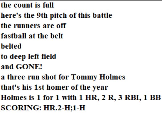 Diamond Mind Baseball Play By Play