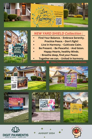 PoM's new yard shield collection ... for healthy-happy communities and peaceful neighborhoods