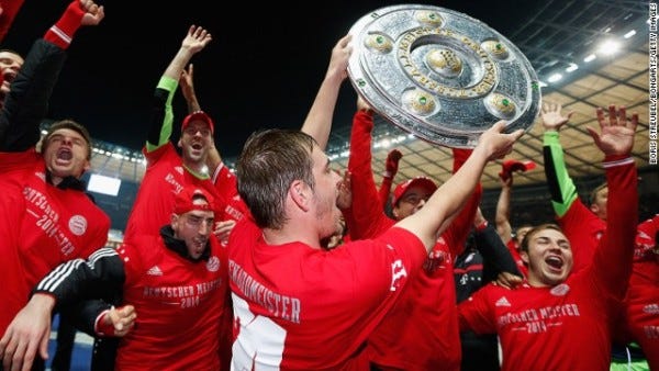 bayern munich clinch title bundesliga