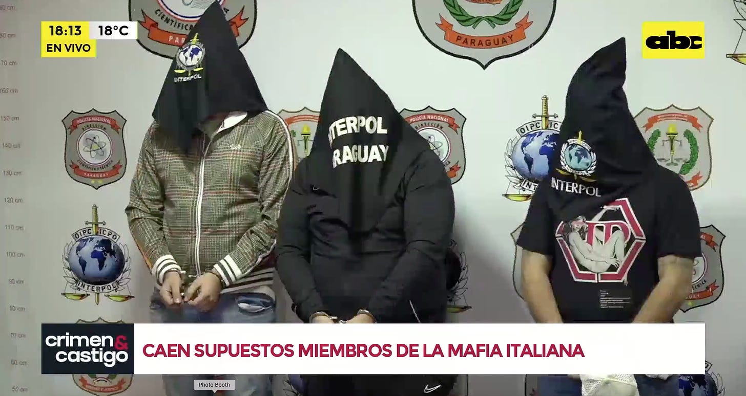 Mafie globali, due calabresi arrestati in Paraguay. La polizia: «Legami con la ‘Ndrangheta» – VIDEO