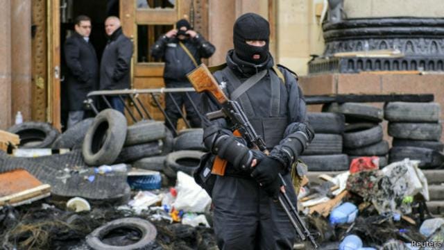 Спецназовец в центре Харькова