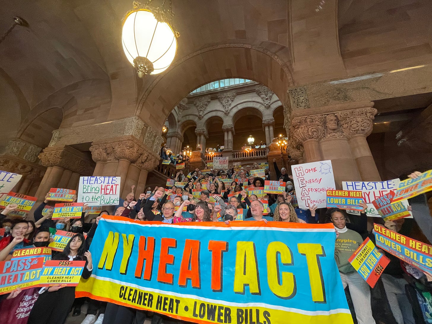 NY Heat Act supporters in Albany