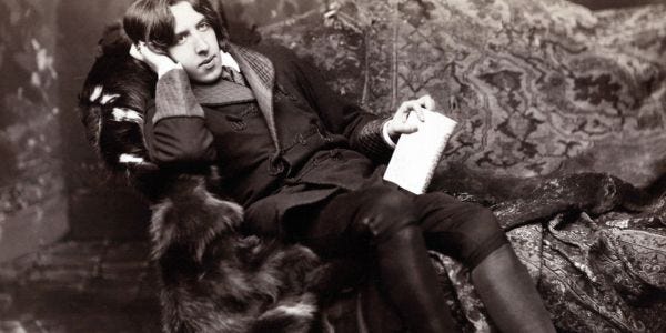 Oscar Wilde reclining