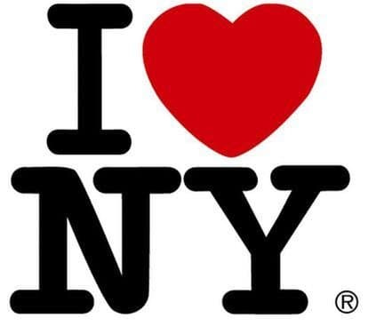 Imagen del logo de la campaña turística de la ciudad de Nueva York que diseñó Milton Glaser en 1977.