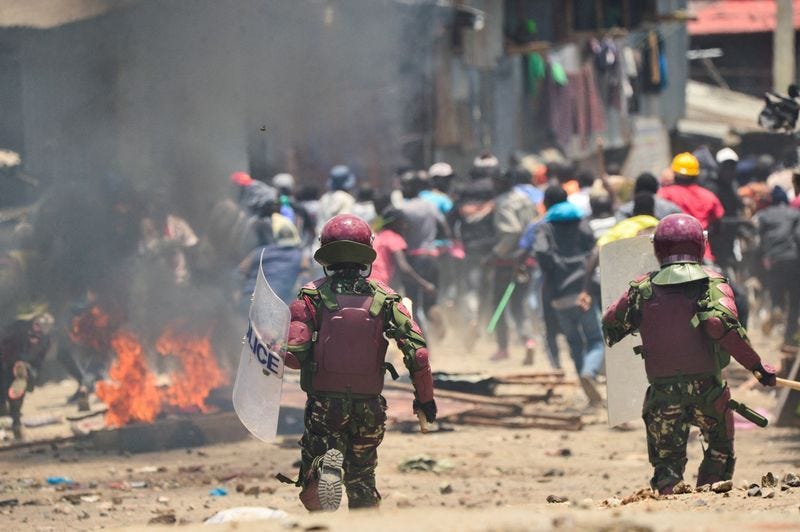 anti-government protests in Kenya