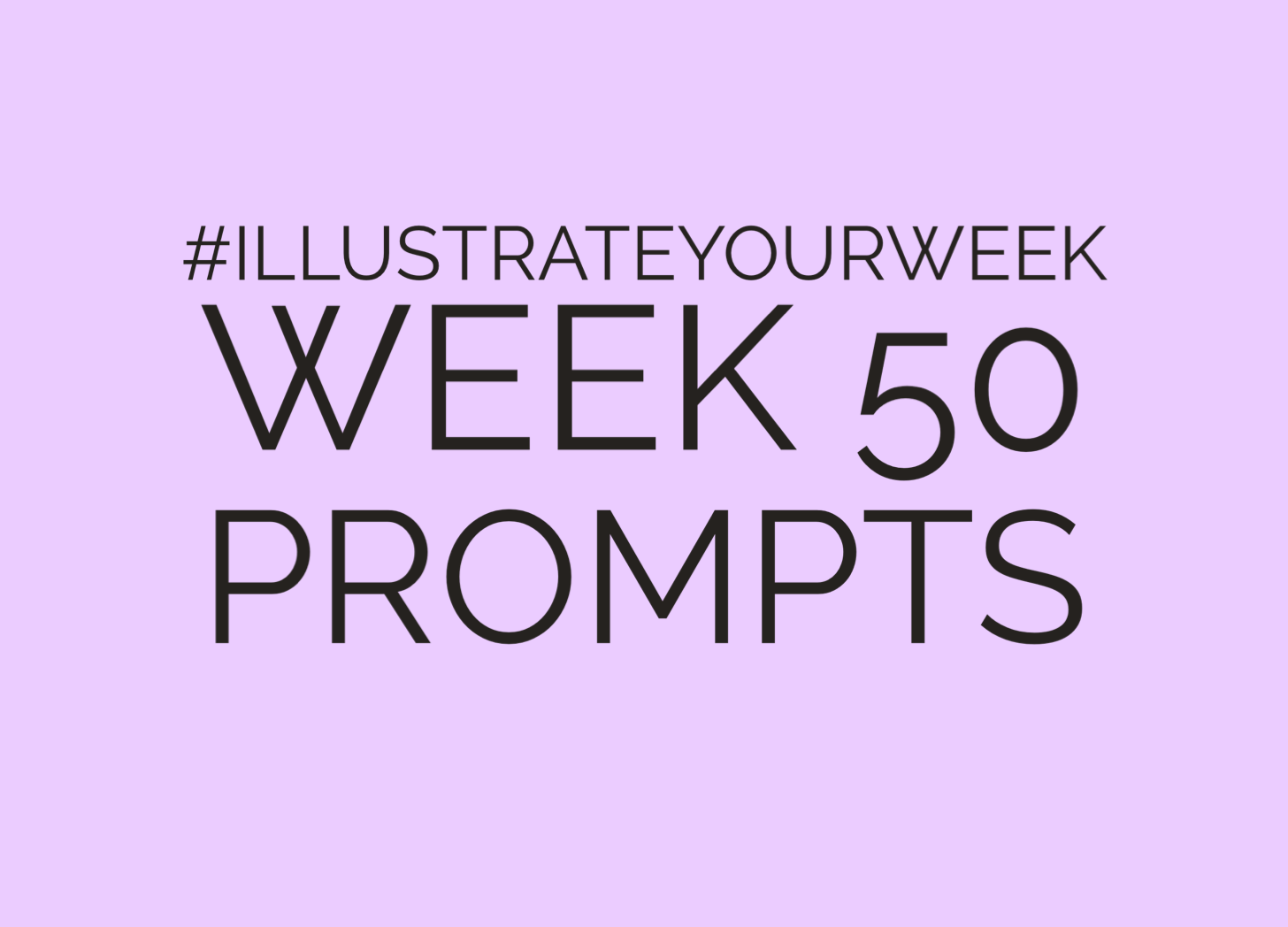 Illustrate Your Week Week 50 of 2023 Prompts