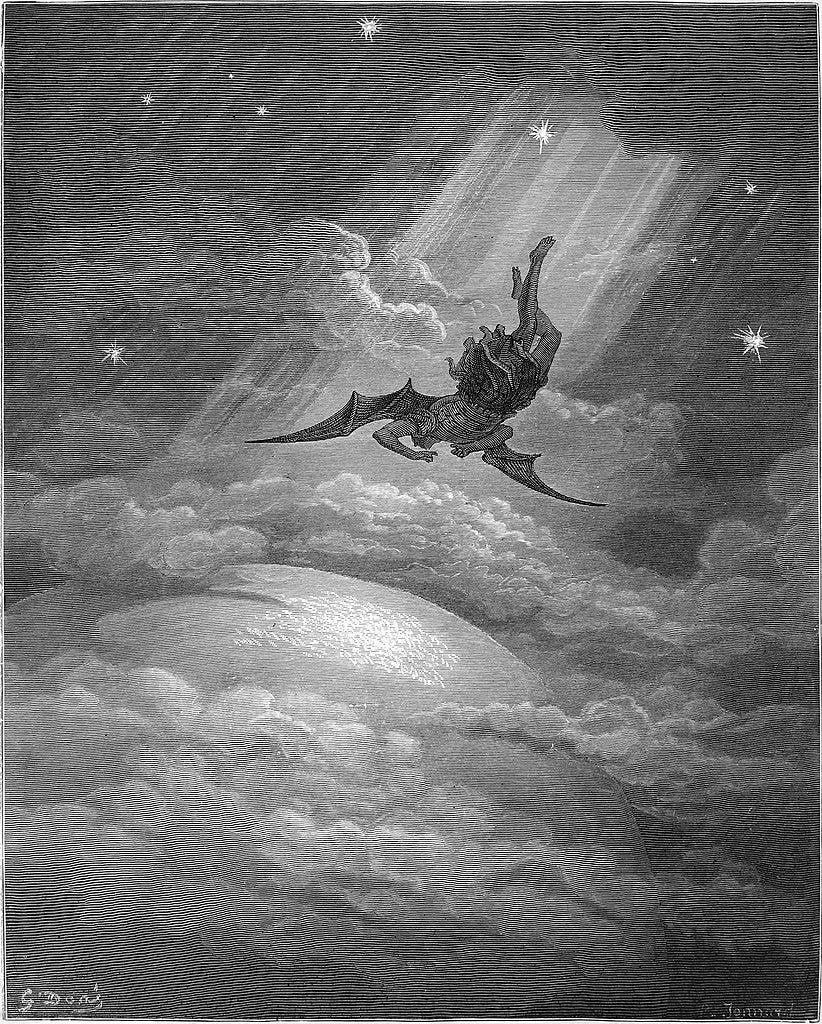 Illustration for John Milton’s “Paradise Lost“ by Gustave Doré, 1866.