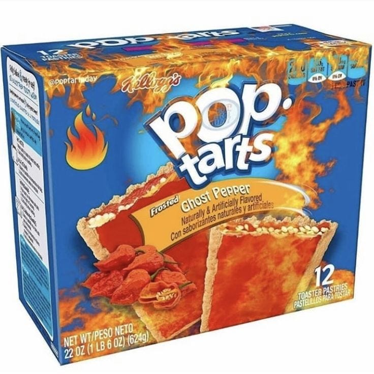 Ghost Pepper Pop Tarts in 2022 | Pop tarts, Weird snacks, Pop tart flavors