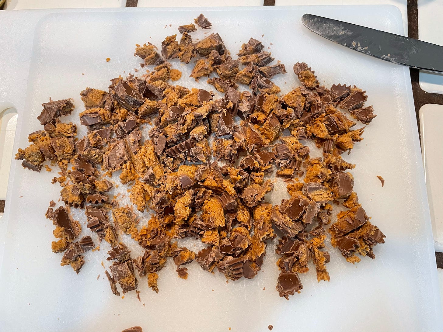 Chopped up Reese's cups