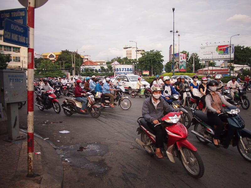Roundabout at CMT8 - Ho Chi Minh City
