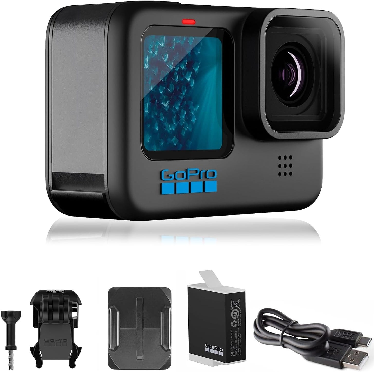 GoPro HERO11 Black action camera with 5.3K video resolution and waterproof design for adventure vlogging