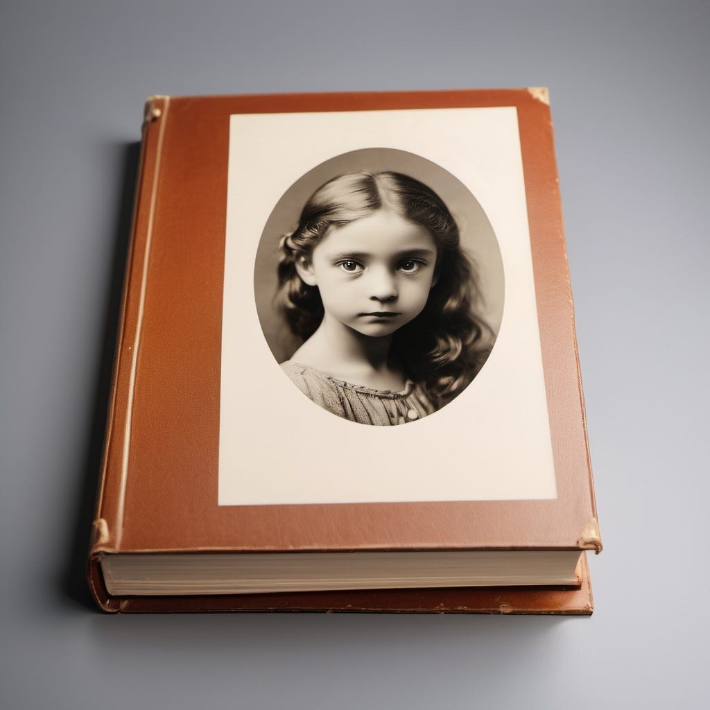 Book cover with a picture of a young girl on it.