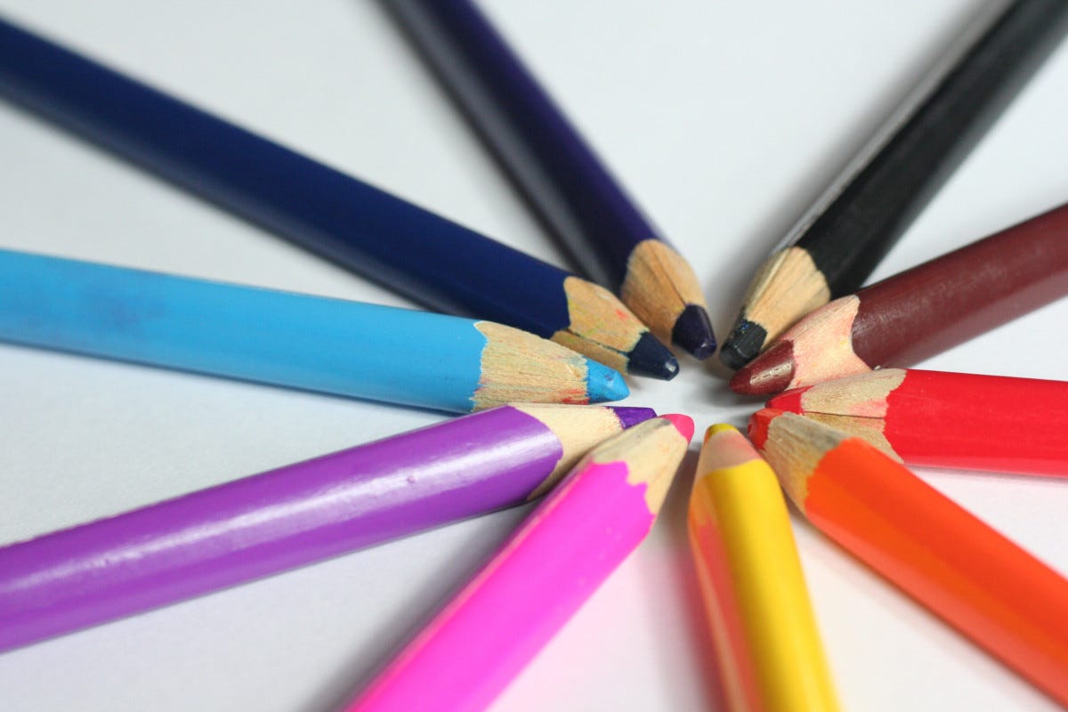 pencil, wheel, color, pink, painting, coloring, drawing, crayons, the background, color scale