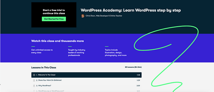 WordPress Academy: Learn WordPress Step by Step on Skillshare WordPress Academy: Learn WordPress Step by Step on Skillshare