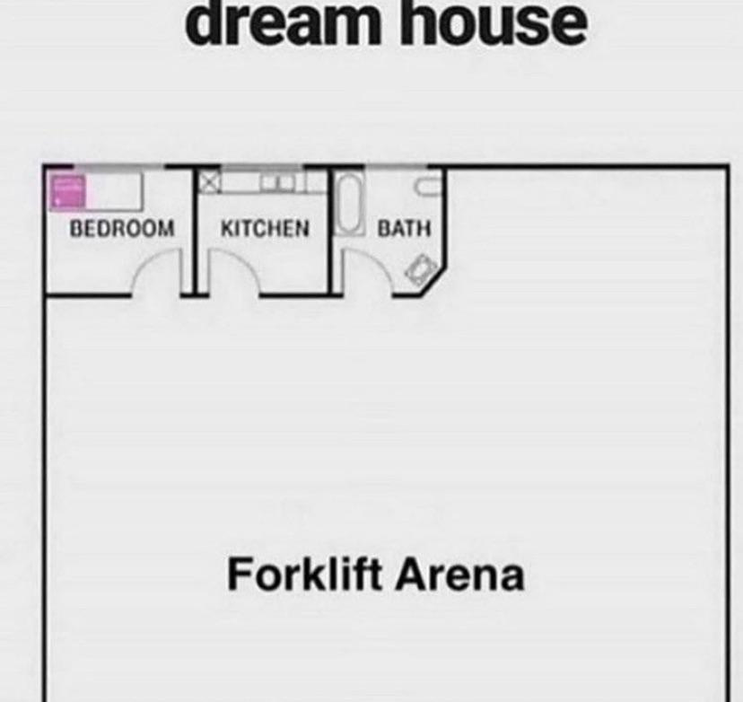 All houses need a forklift area or else your doing it wrong : r/funny