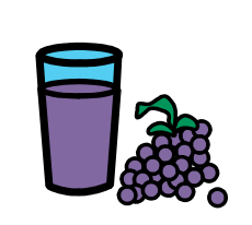 image symbol of grape juice