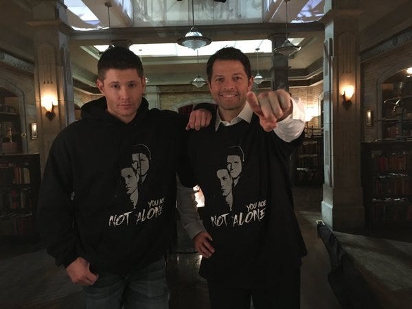 you are not alone jensen ackles misha collins