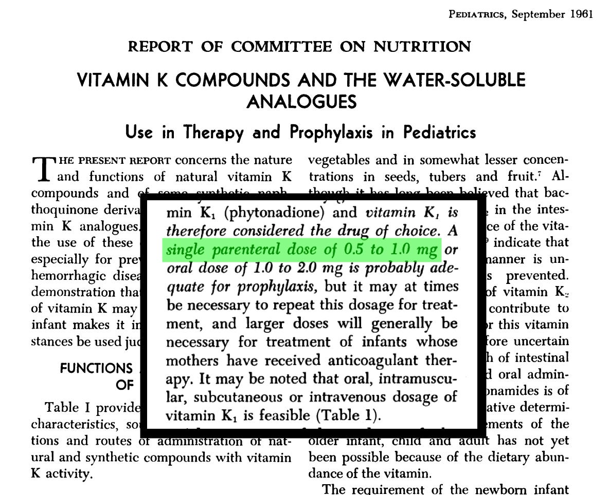 Newborns have been getting vitamin K shots since the 1940s, so why did that all of a sudden cause an epidemic of peanut allergies in the 1980s and 90s?