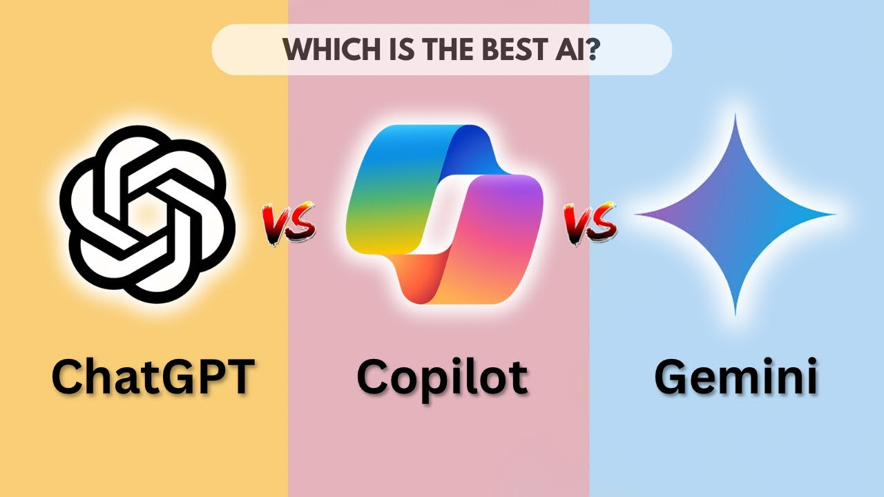 Which is the best AI? ChatGPT vs CoPilot vs Gemini #ArtificialIntelligence