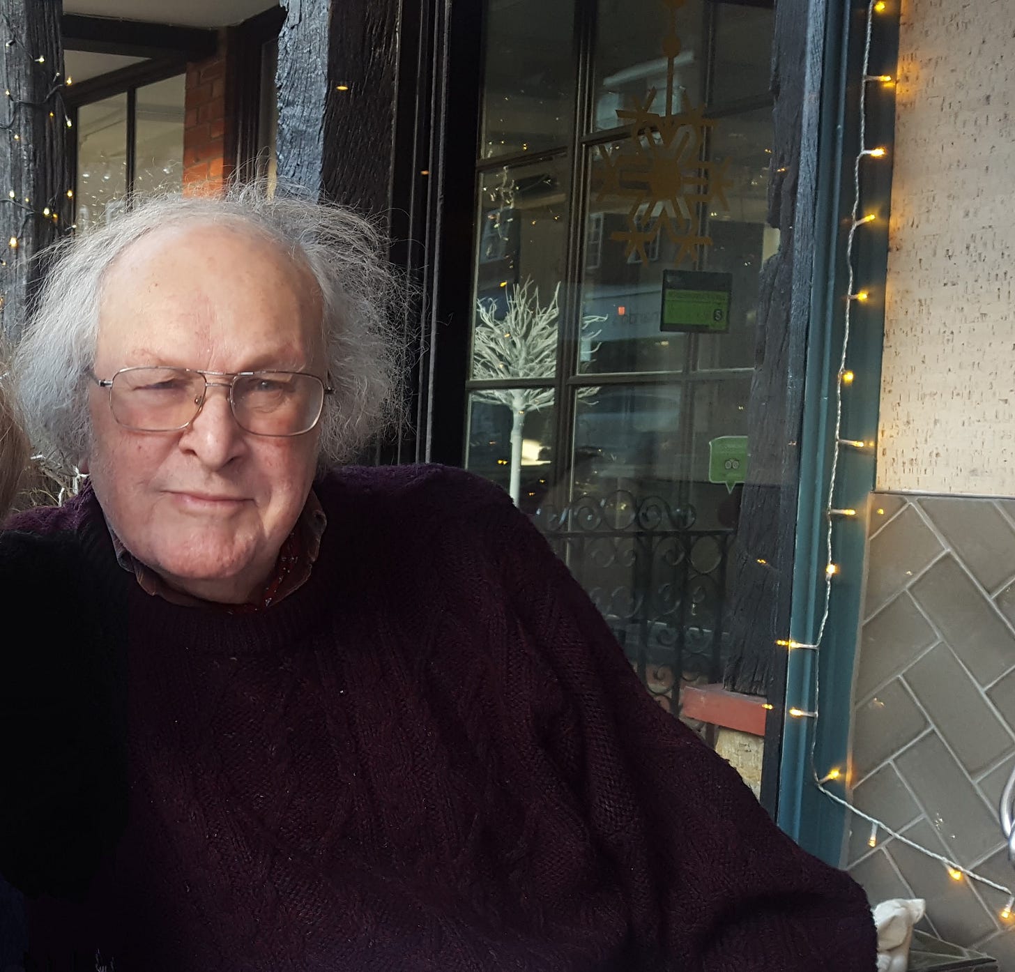 Grandfather smiling