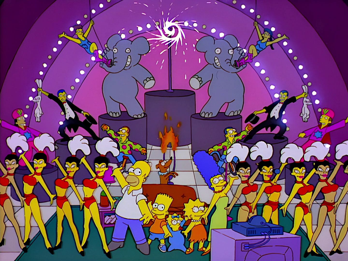Circus Line couch gag | Simpsons Wiki | Fandom