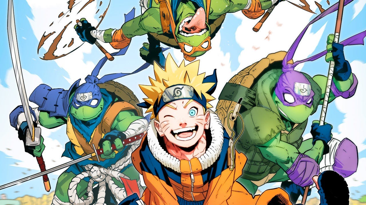 the crossover series Teenage Mutant Ninja Turtles x Naruto