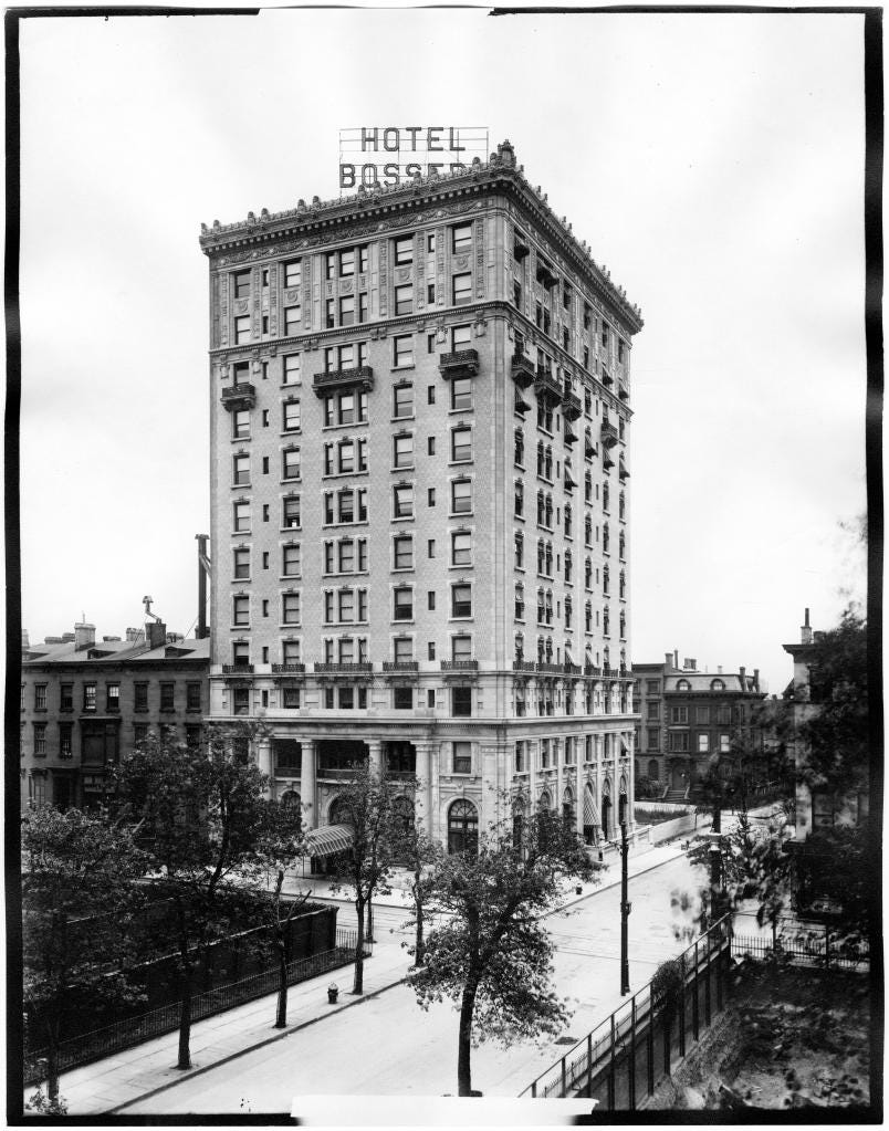 The hotel in its heyday housed several Brooklyn Dodgers and happening parties in its top floor bar.