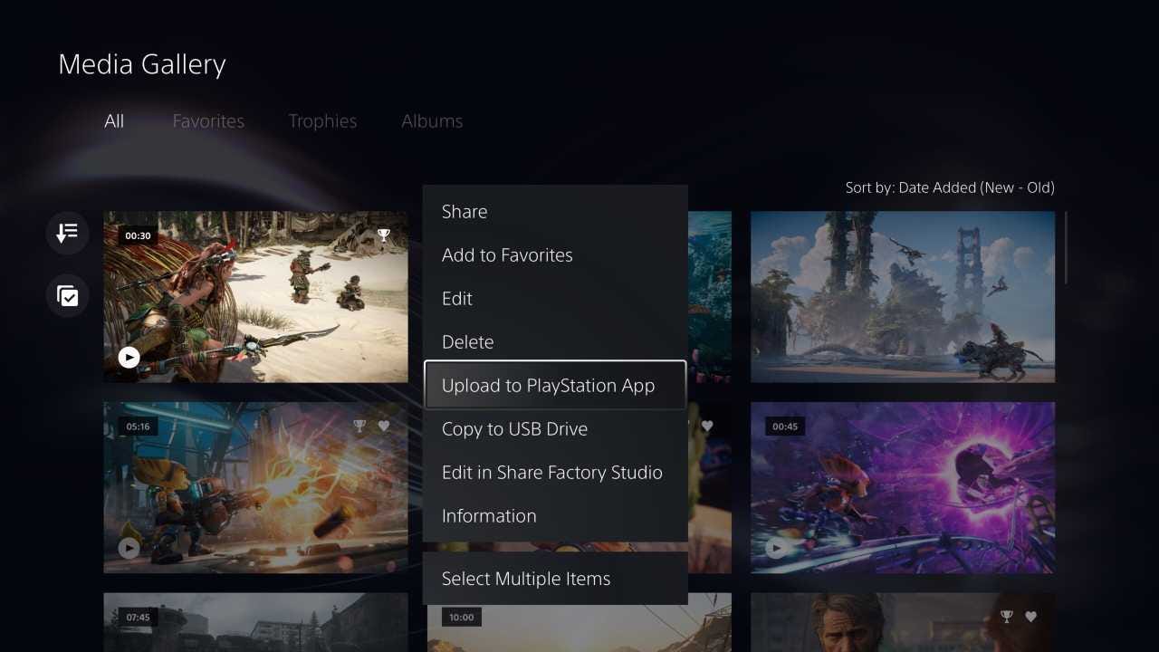 New capture options on PS5