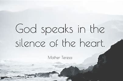 Image result for God works in the silence