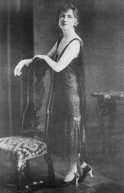 Caption of Katherine Highleyman in the 1920s. 