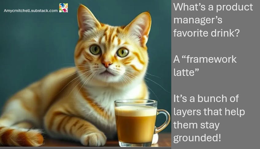 cat with a latte