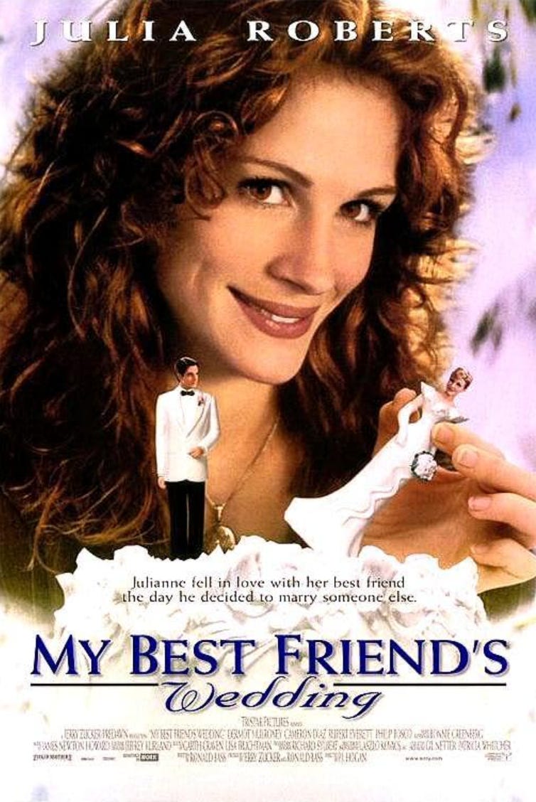 Movie poster for "My Best Friend's Wedding"