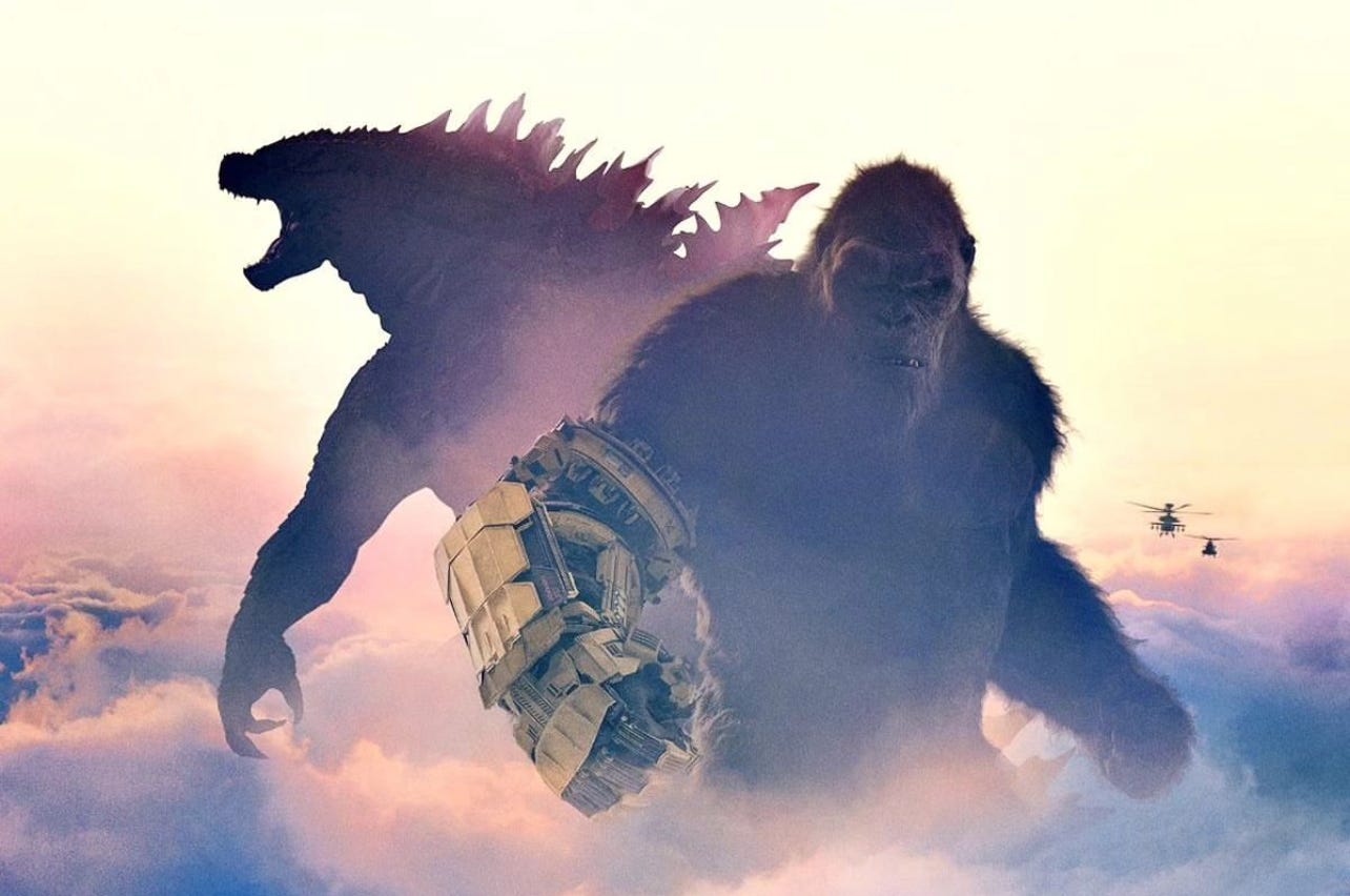 Godzilla x Kong textless poster artwork (Godzilla x Kong: The New Empire  (2024) Image Gallery)